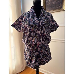 NWT Vera Bradley Short-Sleeved Pajama Set 100% Cotton MEDIUM